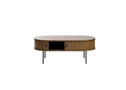 Svetainės baldai | Skandinaviško stiliaus kavos staliukas, žurnalinis staliukas svetainei, valgomajam, biurui NO15 RŪKYTAS ĄŽUOLAS