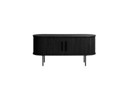 Svetainės baldai | NO22 JUODA skandinaviško stiliaus TV staliukas, spintelė svetainei, valgomajam, biurui 