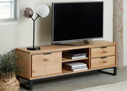 LIVORNO 2 skandinaviško stiliaus TV staliukas, spintelė svetainei, valgomajam, biurui 