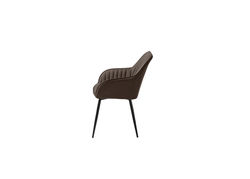 ME3 TAMSIAI RUDA minkšta kėdė, foteliukas valgomajam, virtuvei, svetainei, pietų, virtuvės stalui 