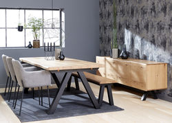 Svetainės baldai | OL1 skandinaviško stiliaus pietų stalas, virtuvės, valgomojo, svetainės stalas 