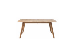 RHO 1 skandinaviško stiliaus pietų stalas, ištraukiamas virtuvės, valgomojo, svetainės stalas 