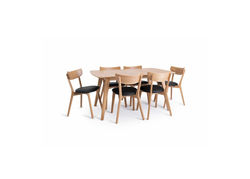 Svetainės baldai | RH1 skandinaviško stiliaus pietų stalas, ištraukiamas virtuvės, valgomojo, svetainės stalas 
