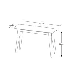 Svetainės baldai | RH10 skandinaviško stiliaus konsolė - staliukas, svetainei, miegamajam, valgomajam, biurui, prieškambariui