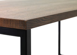 RI11 RŪKYTAS ĄŽUOLAS skandinaviško stiliaus modernus pietų stalas, virtuvės, valgomojo, svetainės stalas 