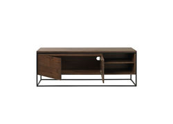 Svetainės baldai | Skandinaviško stiliaus modernus TV staliukas, spintelė svetainei, valgomajam, biurui RI13 RŪKYTAS ĄŽUOLAS