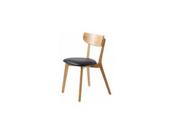 Svetainės baldai | Klasikinio dizaino ąžuolo masyvo kėdė virtuvei, valgomajam, svetainei PR1 JUODA