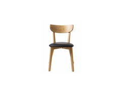Svetainės baldai | Klasikinio dizaino ąžuolo masyvo kėdė virtuvei, valgomajam, svetainei PR1 JUODA