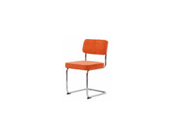 Svetainės baldai | RU5 ORANŽINĖ minkšta kėdė valgomajam, virtuvei, svetainei, pietų, virtuvės stalui