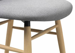 Svetainės baldai | Minkšta kėdė valgomajam, virtuvei, svetainei, pietų, virtuvės stalui TE1 PILKA