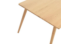 Svetainės baldai | Skandinaviško stiliaus pietų stalas, ištraukiamas virtuvės, valgomojo, svetainės stalas BA2 - natūralus ąžuolas
