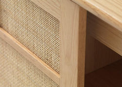 Svetainės baldai | BA6 - natūralus ąžuolas skandinaviško stiliaus komoda, spintelė svetainei, miegamajam, prieškambariui, biurui