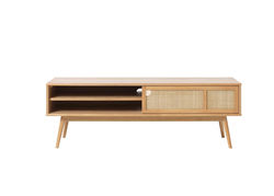 Svetainės baldai | Skandinaviško stiliaus TV staliukas, spintelė svetainei, valgomajam, biurui BA8 - natūralus ąžuolas