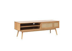 Svetainės baldai | BA8 - natūralus ąžuolas skandinaviško stiliaus TV staliukas, spintelė svetainei, valgomajam, biurui 