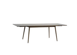 Svetainės baldai | BA9 - rūkytas ąžuolas skandinaviško stiliaus pietų stalas, ištraukiamas virtuvės, valgomojo, svetainės stalas