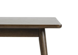 BARRALI 9 RŪKYTAS ĄŽUOLAS skandinaviško stiliaus pietų stalas, ištraukiamas virtuvės, valgomojo, svetainės stalas