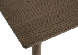 Svetainės baldai | BA9 - rūkytas ąžuolas skandinaviško stiliaus pietų stalas, ištraukiamas virtuvės, valgomojo, svetainės stalas