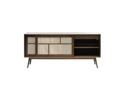 Svetainės baldai | BA14 - rūkytas ąžuolas skandinaviško stiliaus komoda, spintelė svetainei, miegamajam, prieškambariui, biurui 
