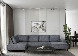BRUSSELS, GRAFŲ BALDAI minkštų baldų kolekcija: minkštas kampas, sofa, fotelis
