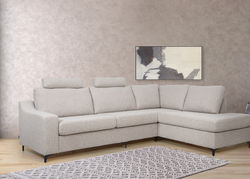 Svetainės baldai | GRAFŲ BALDAI minkštų baldų kolekcija: minkštas kampas, sofa, fotelis, pufas MAINE