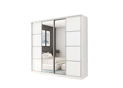 4D/260 spinta miegamajam, prieškambariui, svetainei, vaikų kambariui, biurui, balta, sidabrinė