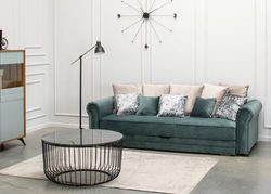 CLASSIC, MAGRĖS BALDAI klasikinio dizaino minkšta miegama sofa - lova svetainei, valgomajam, vaikų, jaunuolio kambariui, biurui 