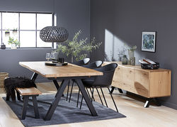 Svetainės baldai | OL svetainės baldų kolekcija: komoda, pietų stalas, kavos staliukas, TV staliukas, suoliukas