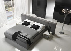 MODERA minkšta dvigulė moderni miegamojo kambario lova su patalynės dėžė 