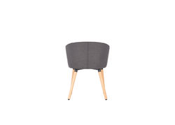 H16 TAMSIAI PILKA kėdė - foteliukas valgomajam, virtuvei, svetainei, pietų, virtuvės stalui