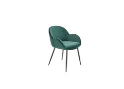 H53 TAMSIAI ŽALIA kėdė - foteliukas valgomajam, virtuvei, svetainei, pietų, virtuvės stalui