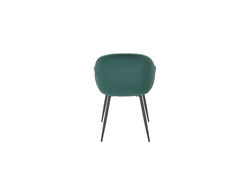 H53 TAMSIAI ŽALIA kėdė - foteliukas valgomajam, virtuvei, svetainei, pietų, virtuvės stalui