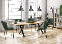 Svetainės baldai | ASPENAS160 pietų stalas, ištraukiamas virtuvės, valgomojo, svetainės stalas