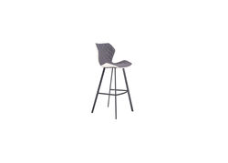 Svetainės baldai | H61 PILKA-BALTA modernaus dizaino baro kėdė virtuvei, svetainei, valgomajam