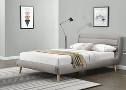 ELIJA140 modernaus dizaino dvigulė miegama lova miegamajam