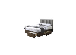 GIEDRIUS160 dvigulė lova su patalynės dežėmis miegamajam, minkšta lova