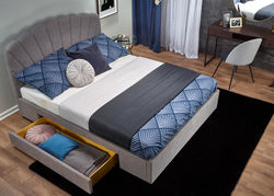 GABI160 dvigulė minkšta lova su patalynės dėže miegamojo kambariui