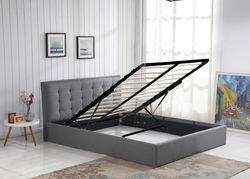VIDA160 modernaus dizaino dvigulė minkšta lova miegamojo kambariui