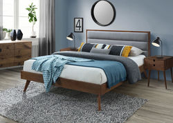 Miegamojo baldai | ROLANDAS160 klasikinio dizaino miegamojo kambario dvigulė lova be patalynės dėžės