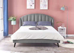 Miegamojo baldai | JOVITA160 modernaus skandinaviško stiliaus dvigulė lova miegamajam be patalynės dėžės