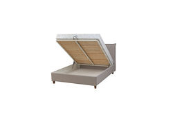 Miegamojo baldai | LĖJA modernaus stiliaus dvigulė miegamojo kamabrio lova su patalynės dėže