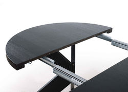 Svetainės baldai | BOND138-338, GRAFŲ BALDAI praplėčiamas virtuvės stalas, medinis pietų stalas, padidinamas stalas valgomajam, svetainei, su atramine kojele
