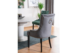 S9 PILKA elegantiška, minkšta, švelni kėdė svetainei, valgomajam, biurui 