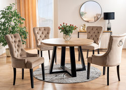 S9 SMĖLIO kėdė virtuvės stalui, minkšta, švelni kėdė svetainei, foteliukas pietų stalui, valgomajam 