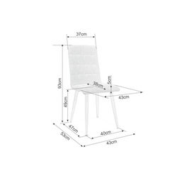 Svetainės baldai | S22 PILKA minkšta kėdė virtuvės stalui, svetainės, valgomojo kambariui, kėdė pietų stalui 