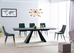 Svetainės baldai | Minkšta kėdė-foteliukas, krėslas svetainei, valgomojo stalui, virtuvei, pietų stalui S23 PILKA