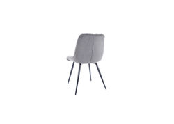 Svetainės baldai | S25 PILKA minkšta kėdė, foteliukas valgomajam, virtuvei, svetainei, pietų, virtuvės stalui 