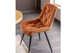 S25 CINAMONO kėdė pietų stalui, minkšta kėdė virtuvei, svetainei, krėslas valgomajam