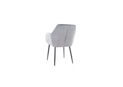 S30 PILKA minkšta kėdė foteliukas valgomajam, virtuvei, svetainei, pietų, virtuvės stalui