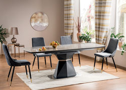 KORIS1 padidinamas stalas virtuvei, svetainei, valgomajam, išskleidžiamas pietų stalas, keramika