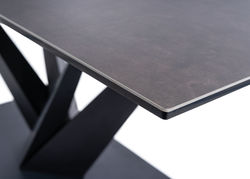 TORAS industrinio stiliaus modernus ištraukiamas stalas virtuvei, svetainei, valgomajam, praplėčiamas pietų stalas